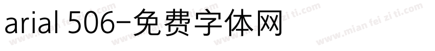 arial 506字体转换